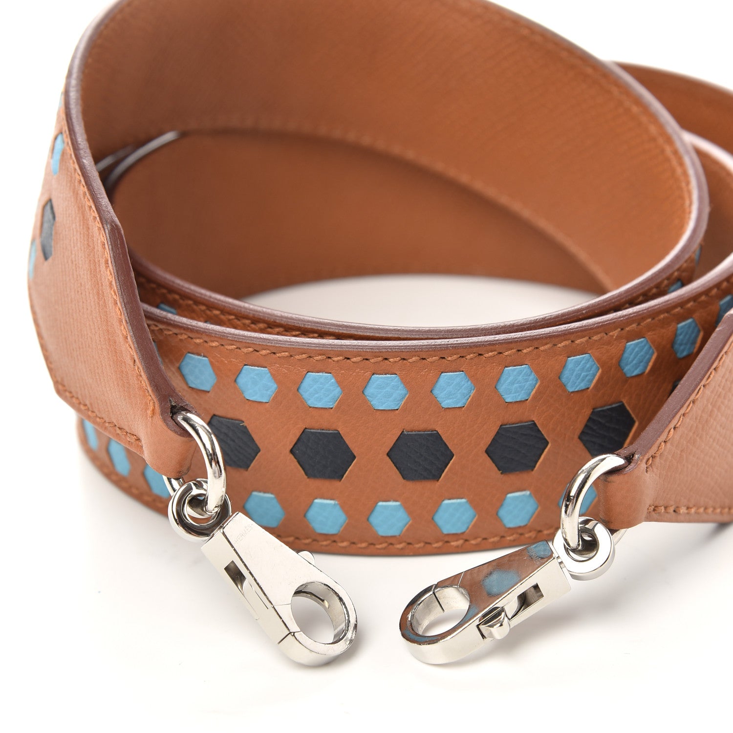 Hermes Epsom 40mm Hexagon Tressage Shoulder Strap Gold 5 of 5