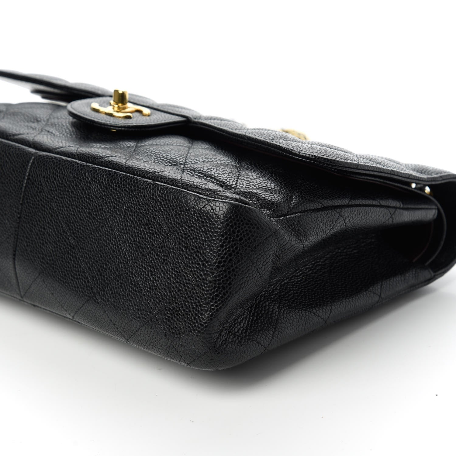 Chanel Caviar Quilted Jumbo Double Flap Black 7 of 10