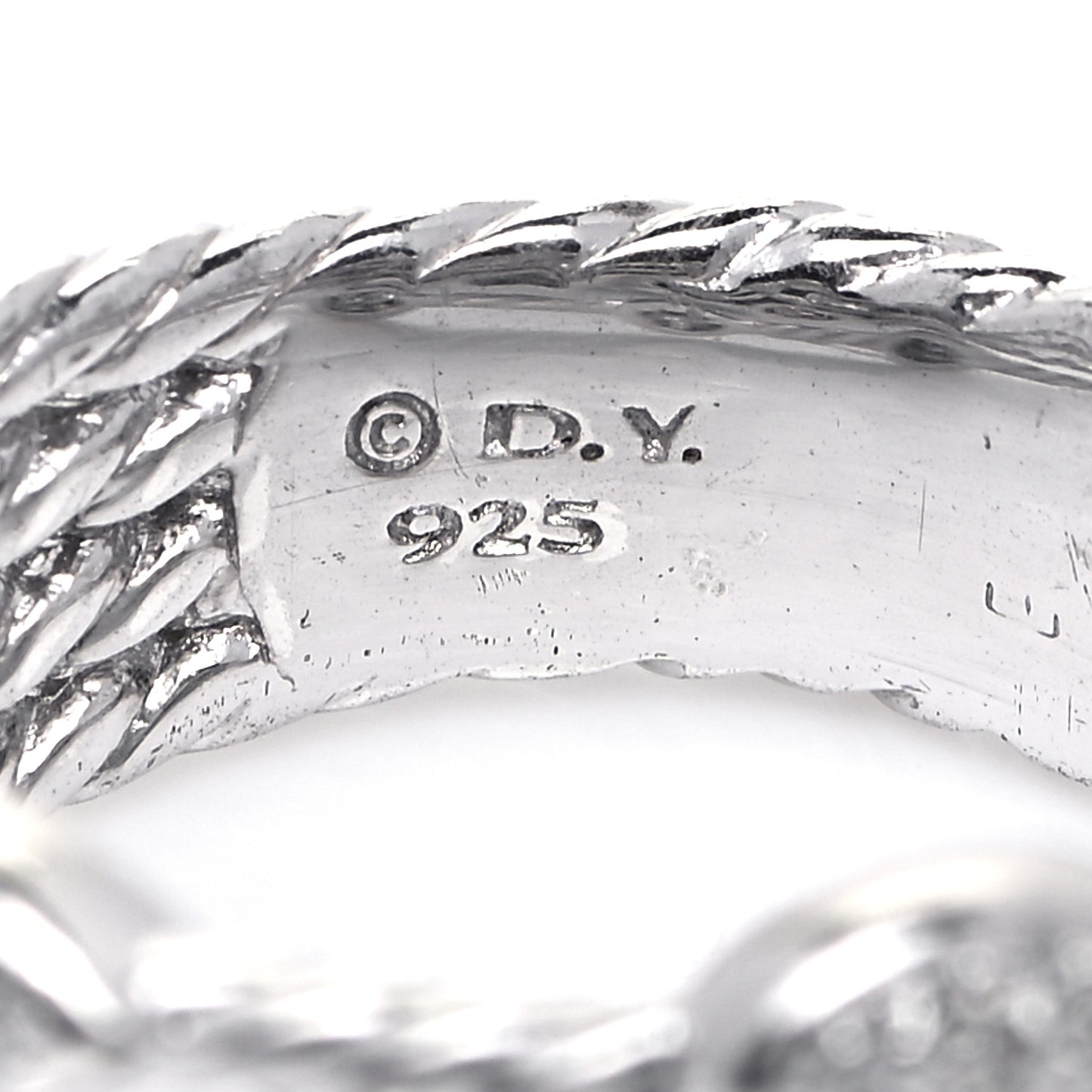 Sterling Silver Diamond Confetti 4 Row Ring 60 9