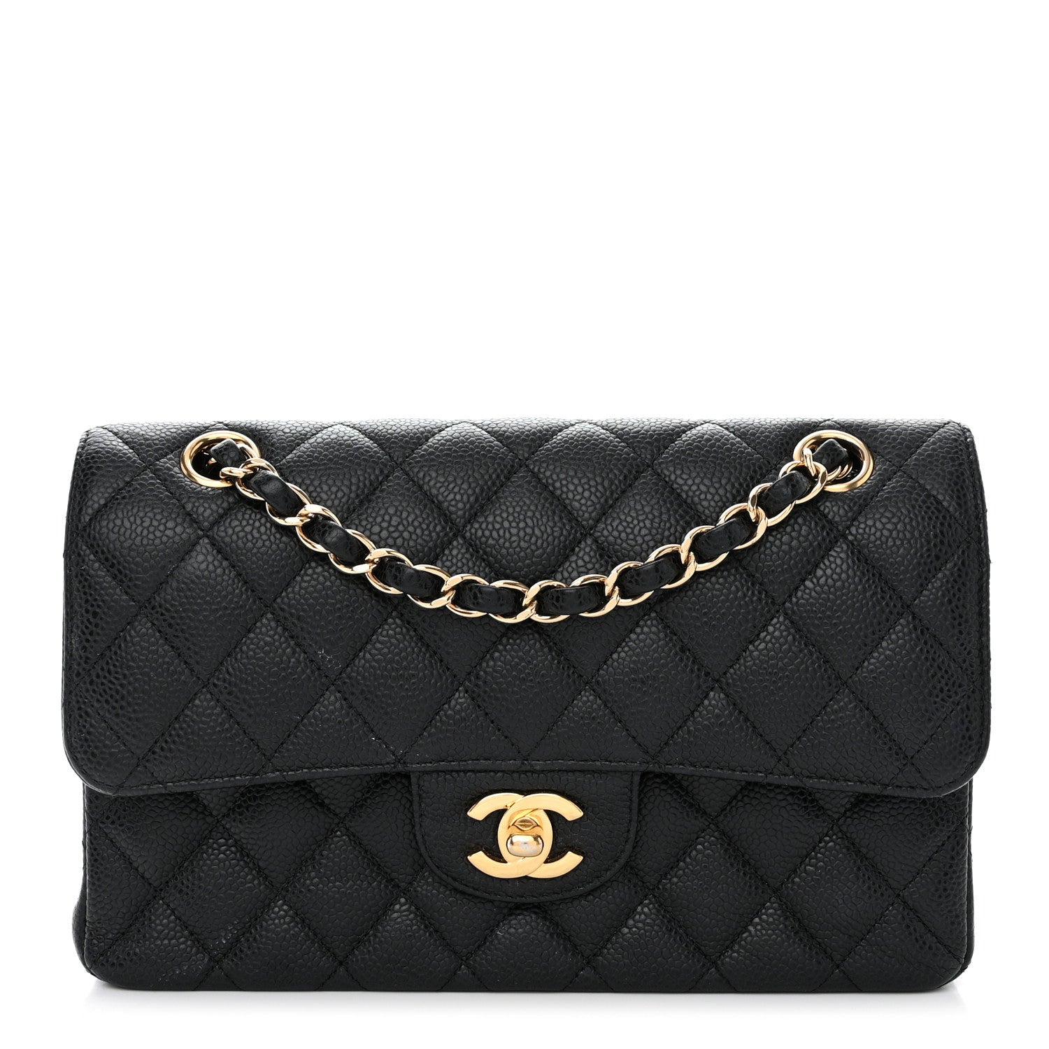 Chanel Caviar Quilted Small Double Flap Black 1 of 12