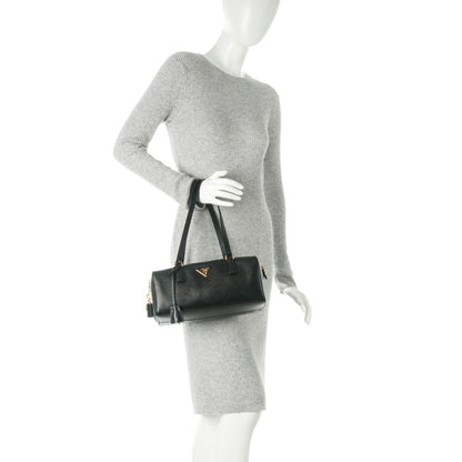 Prada Saffiano Lux Bauletto Nero Black 2 of 6