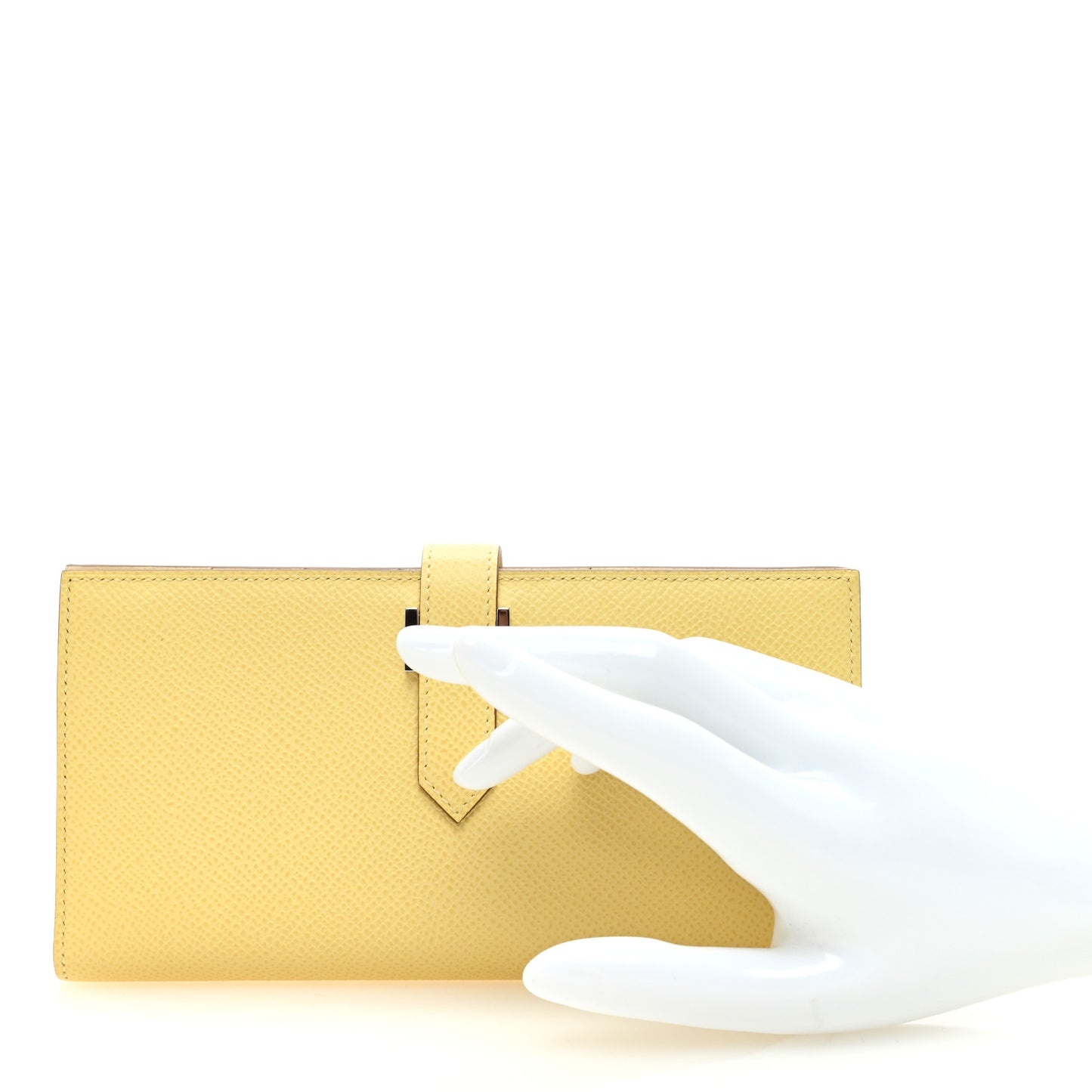 Epsom Bearn Gusset Wallet Jaune Poussin Nata