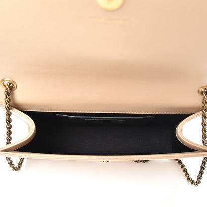 Saint Laurent Smooth Calfskin Medium Braided Monogram Kate Satchel Nude Powder 5 of 7