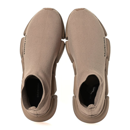Balenciaga Technical 3D Recycled Knit Womens Speed 2.0 Sneakers 40 Monocolor Beige 2 of 12