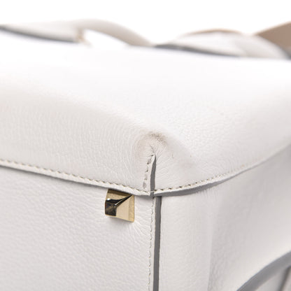 MCM Grained Calfskin Medium Milla Tote White 14 of 17