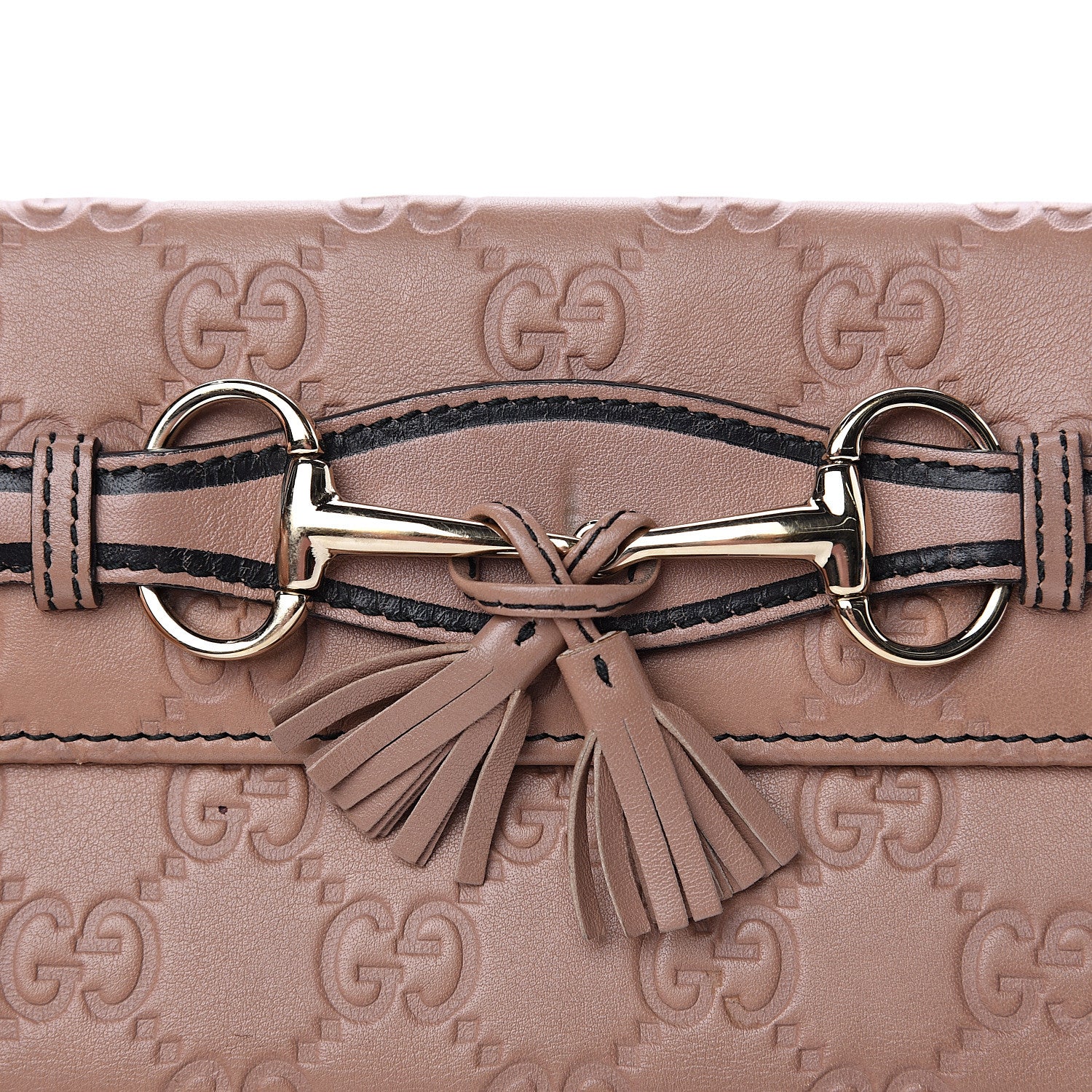 Gucci Guccissima Emily Continental Wallet Camelia 7 of 11