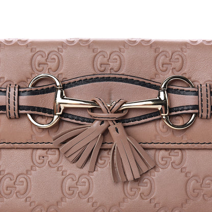 Gucci Guccissima Emily Continental Wallet Camelia 7 of 11