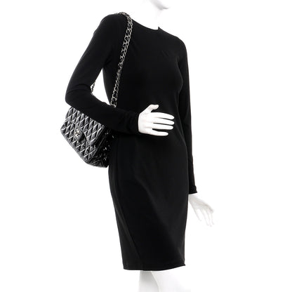 Chanel Patent Quilted Jumbo Double Flap Black 3 of 9