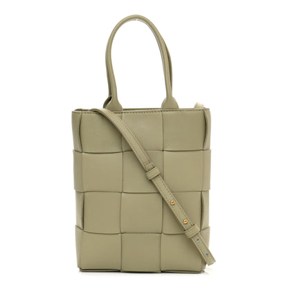 Bottega Veneta Lambskin Maxi Intrecciato North South Cassette Tote Travertine 1 of 9