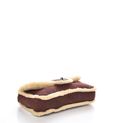 Chanel Shearling Quilted Medium Single Flap Brown 4 of 7