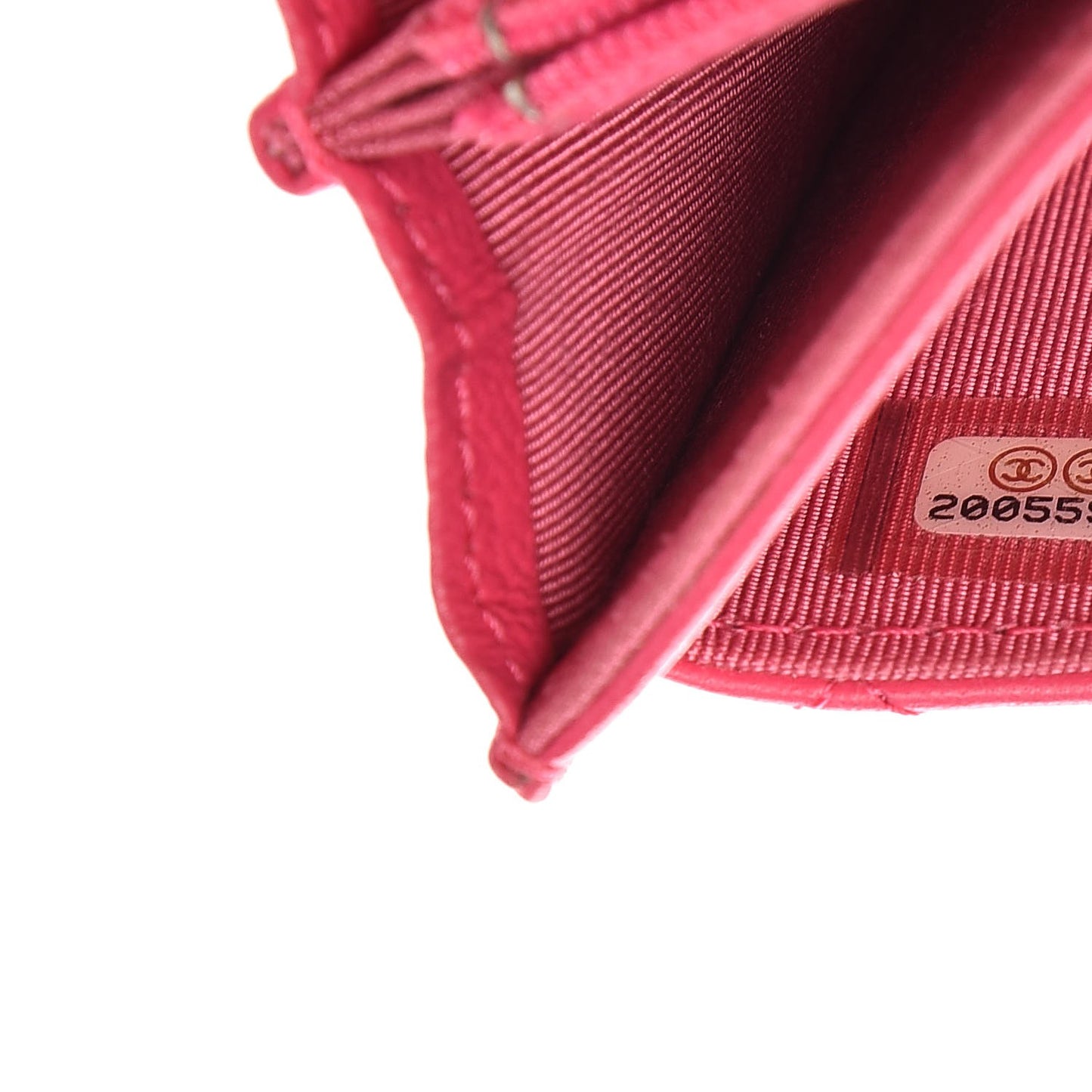 Lambskin Quilted Small Flap Wallet Pink
