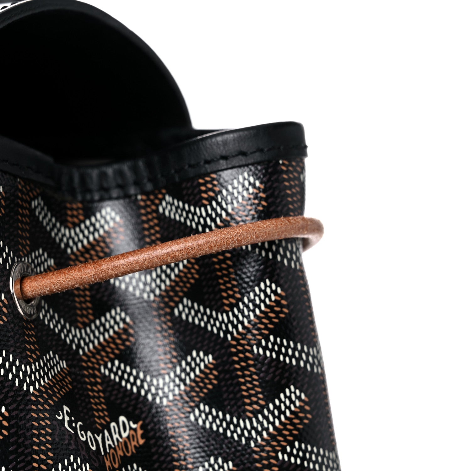 Goyard Goyardine Calfskin Alpin MM Backpack Black 19 of 21