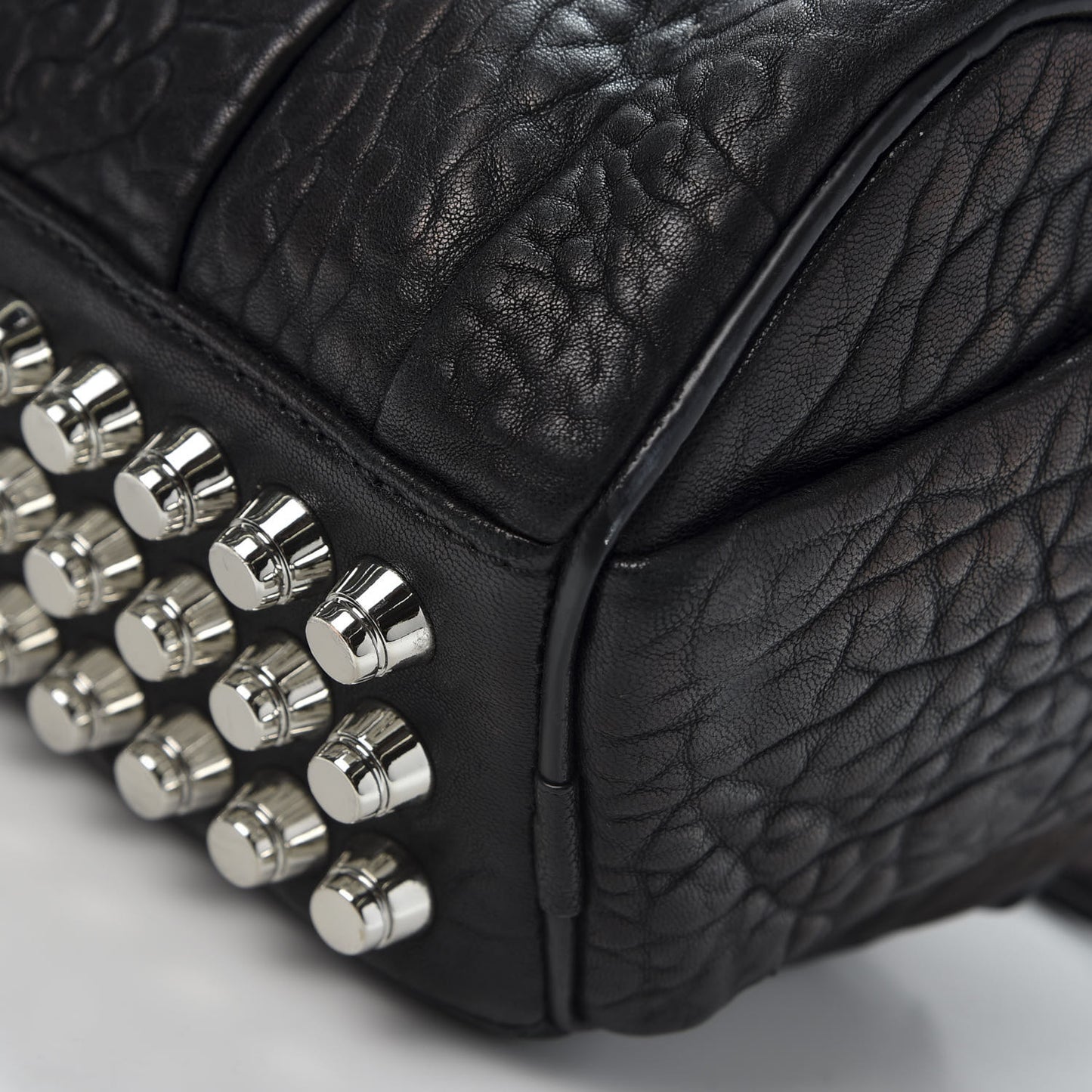Pebbled Lambskin Mini Rockie Black Rhodium Hardware