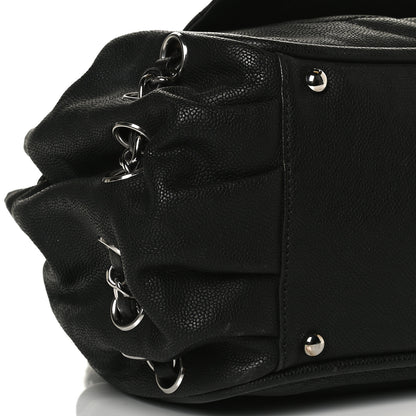 Chanel Caviar Diagonal Ligne Flap Black 9 of 12