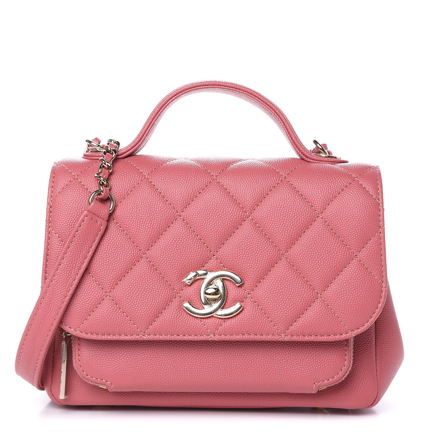 Chanel Caviar Quilted Small Business Affinity Flap Pink 1 of 9