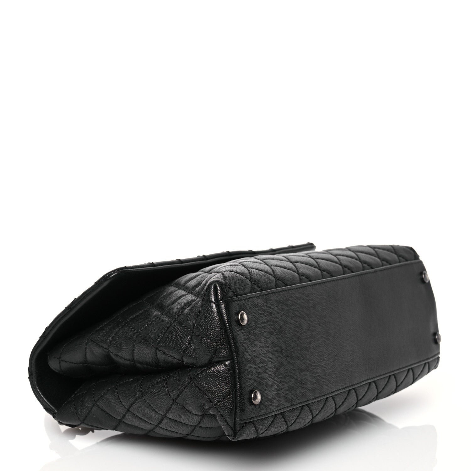 Chanel Caviar Quilted Medium Coco Handle Flap Black 4 of 13