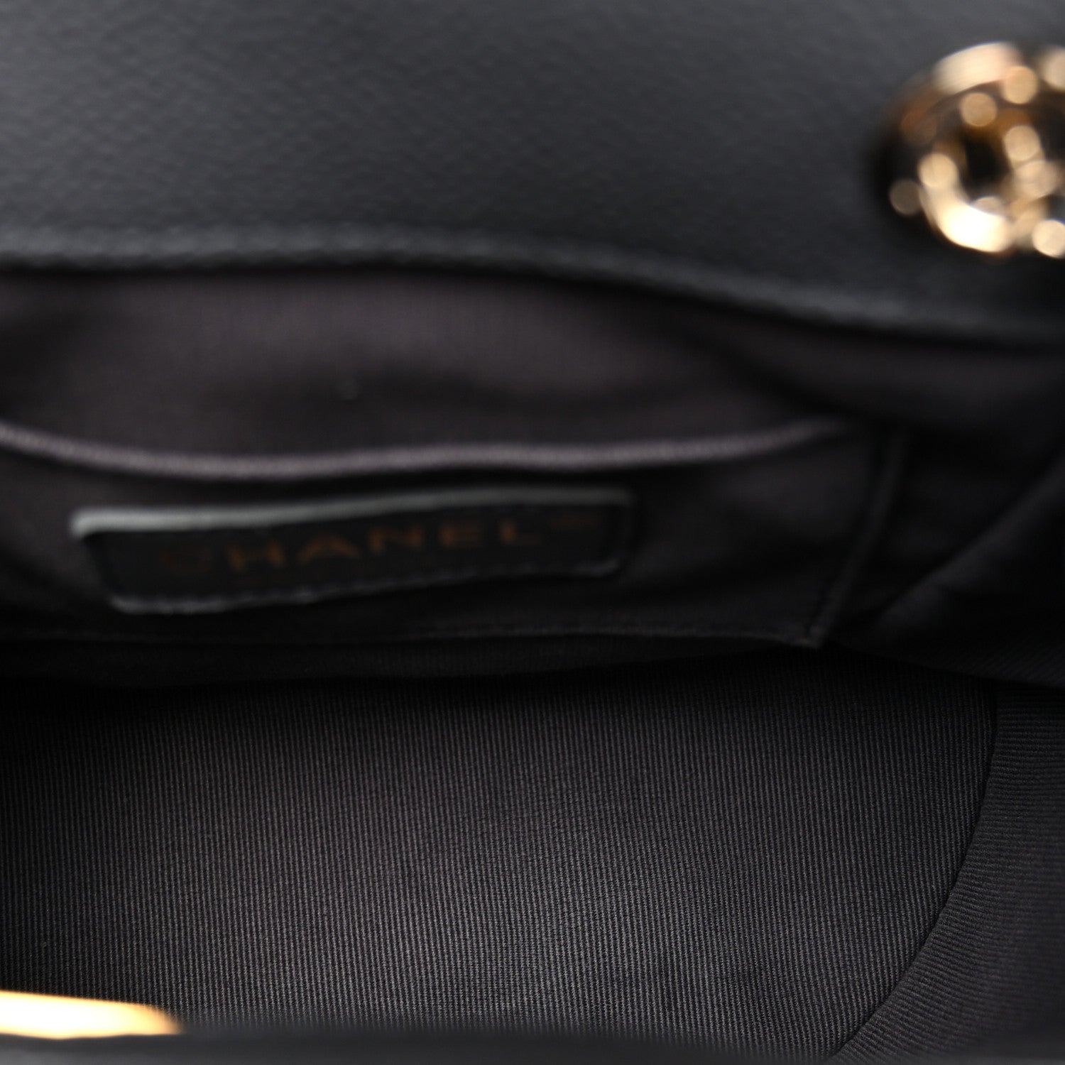 Chanel Shiny Caviar Quilted Small Duma Pockets Drawstring Backpack Grey 5 of 10
