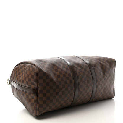 Louis Vuitton Damier Ebene Keepall Bandouliere 55 4 of 9
