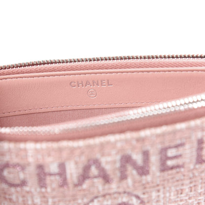 Chanel Canvas Small Deauville Clutch With Chain Pink 8 of 13