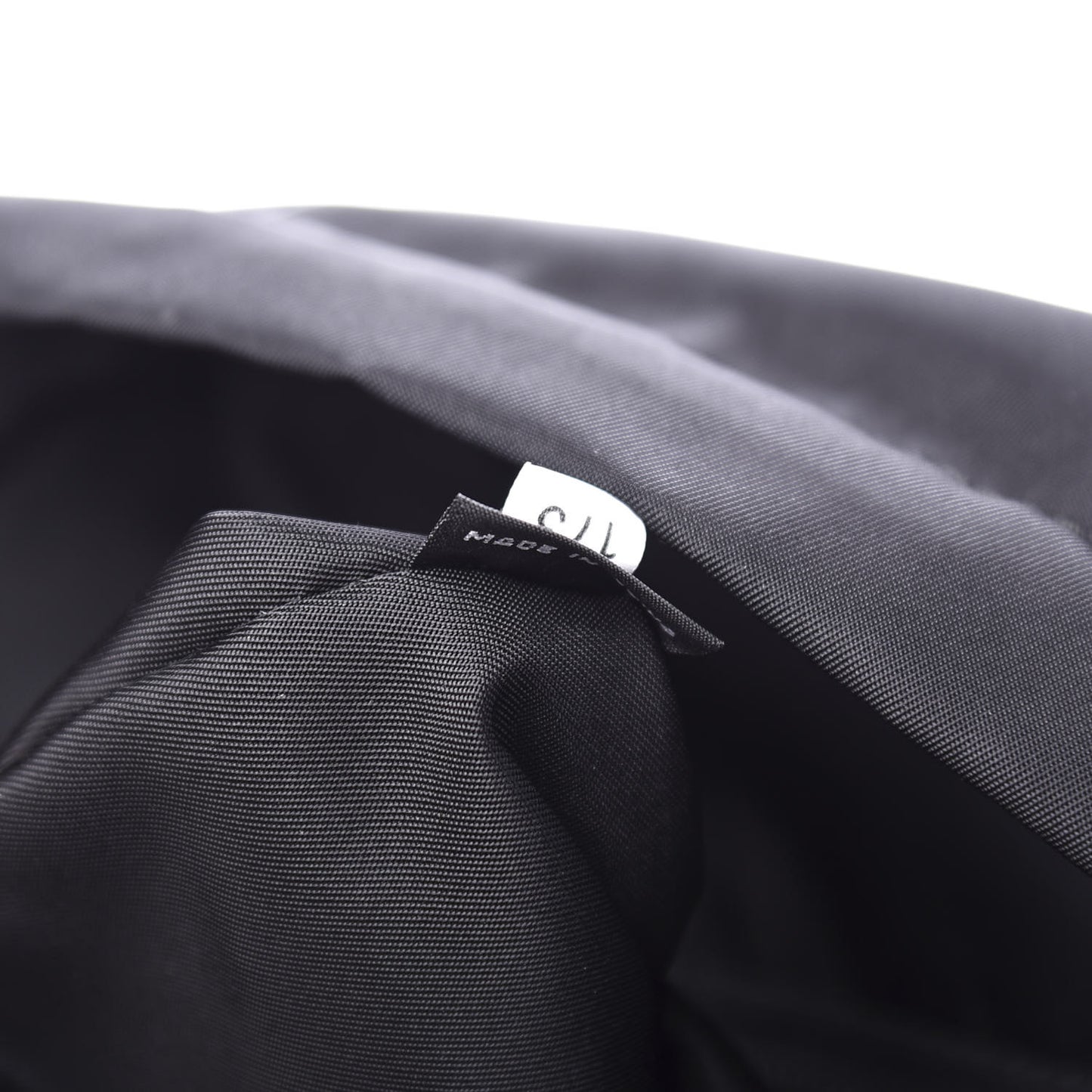 Tessuto Nylon Flat Messenger Bag Black
