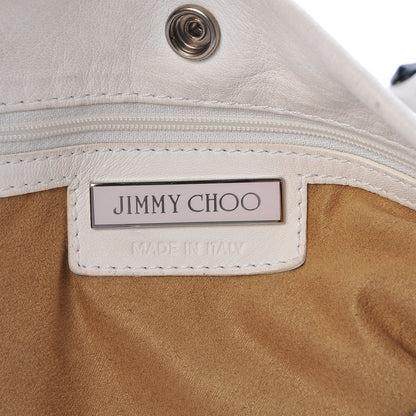 Jimmy Choo Calfskin Studded Lola Tote White 6 of 12