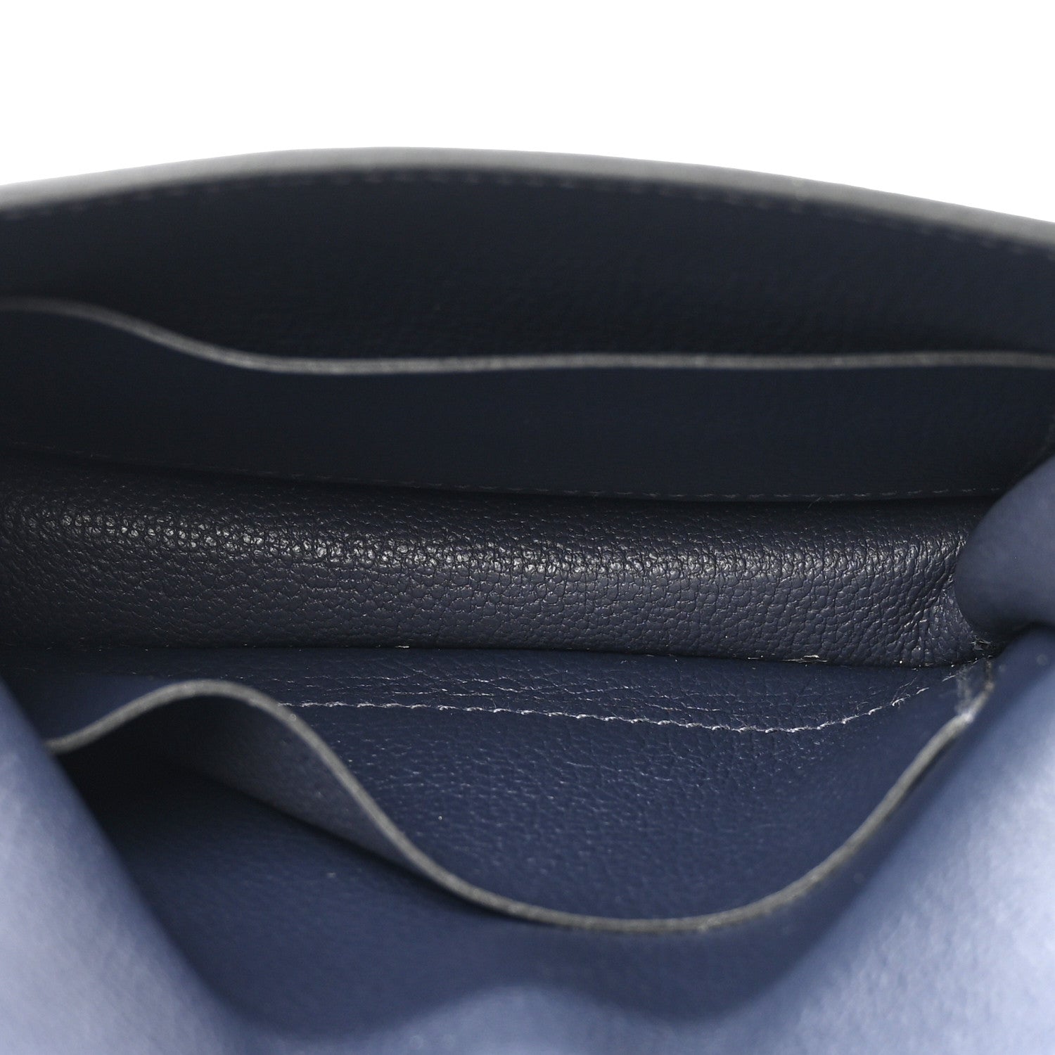 Hermes Evercolor Roulis Slim Wallet Bleu Nuit 6 of 9