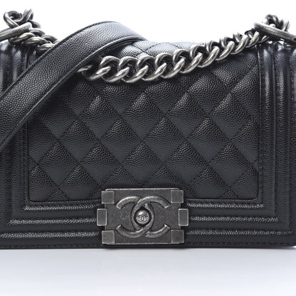 Chanel Caviar Quilted Small Boy Flap Black 8 of 11