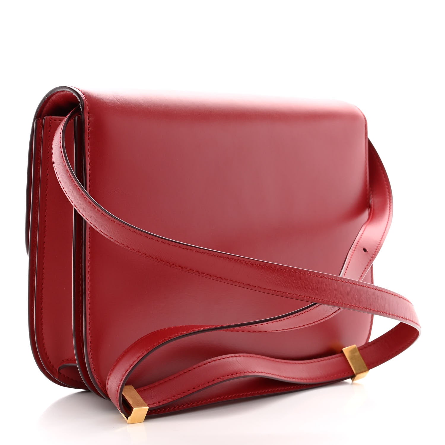 Celine Box Calfskin Medium Classic Box Flap Bag Red 3 of 11