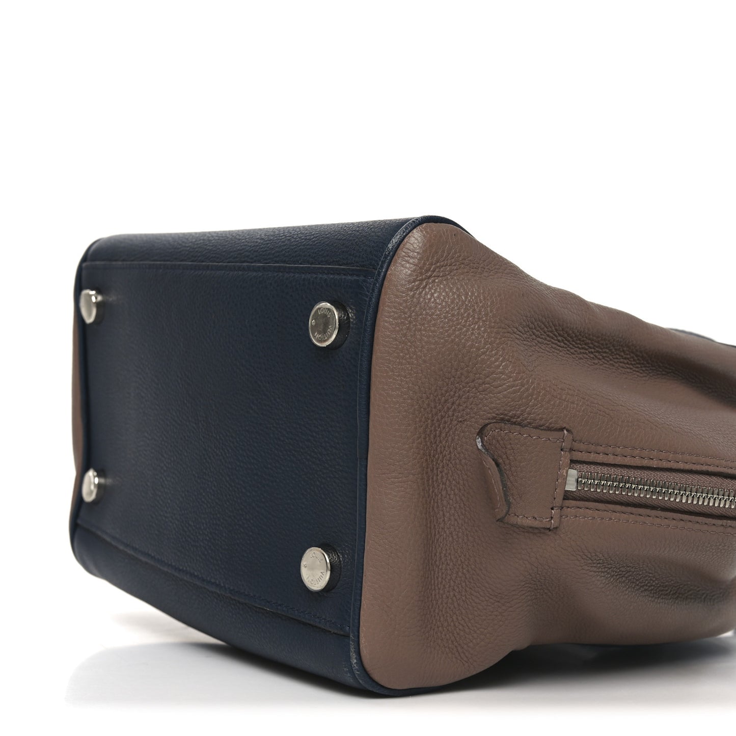 Veau Ecorce Haute Maroquinerie Milaris Blue Marine Vison
