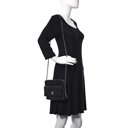 Chanel Calfskin Quilted Crossbody Bag Black 2 of 15