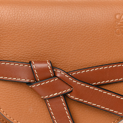 Loewe Grained Calfskin Mini Gate Crossbody Bag Caramel Pecan 8 of 10