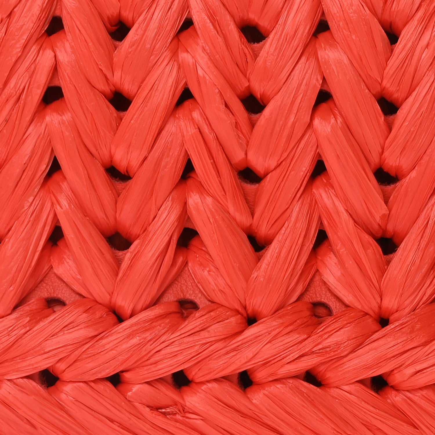 Fendi Paglia Vitello Grace FF Woven Baguette Lava 8 of 10