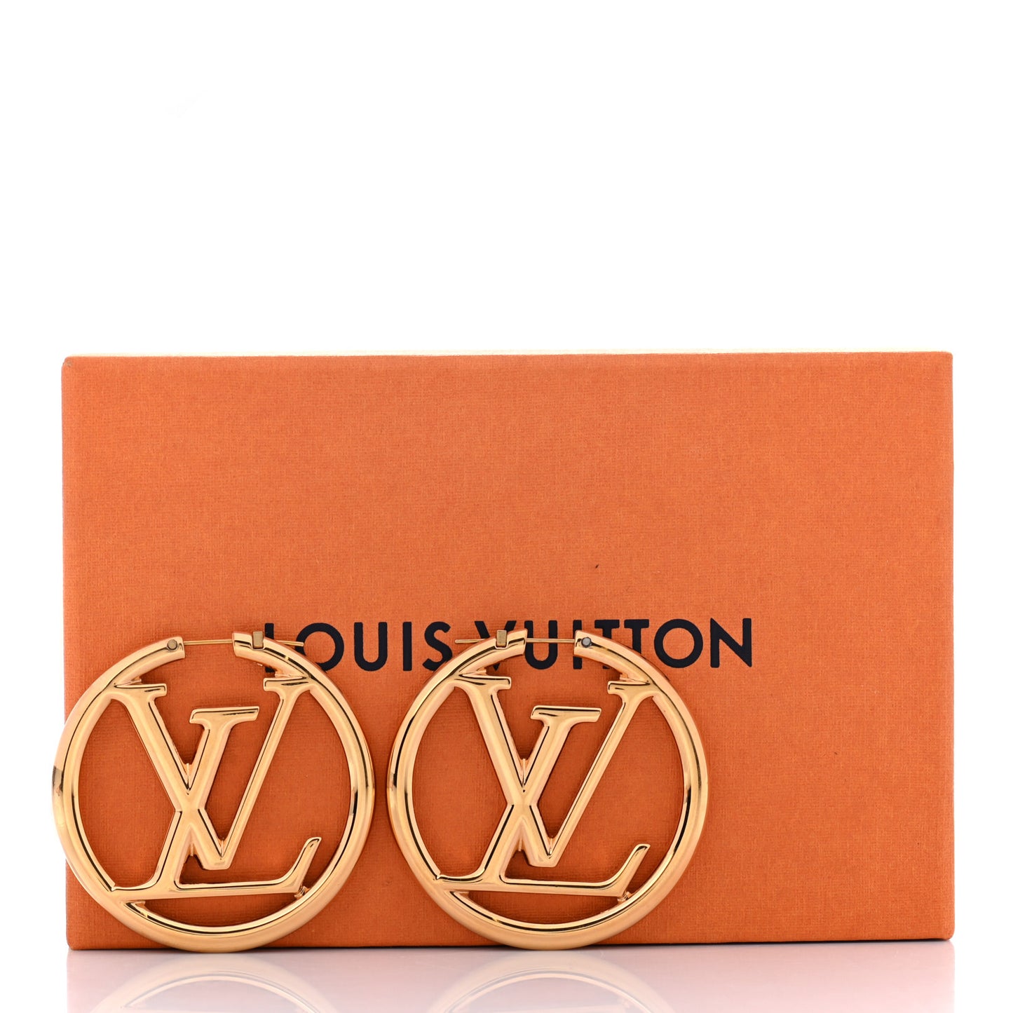 Metal Louise Hoop Earrings Gold