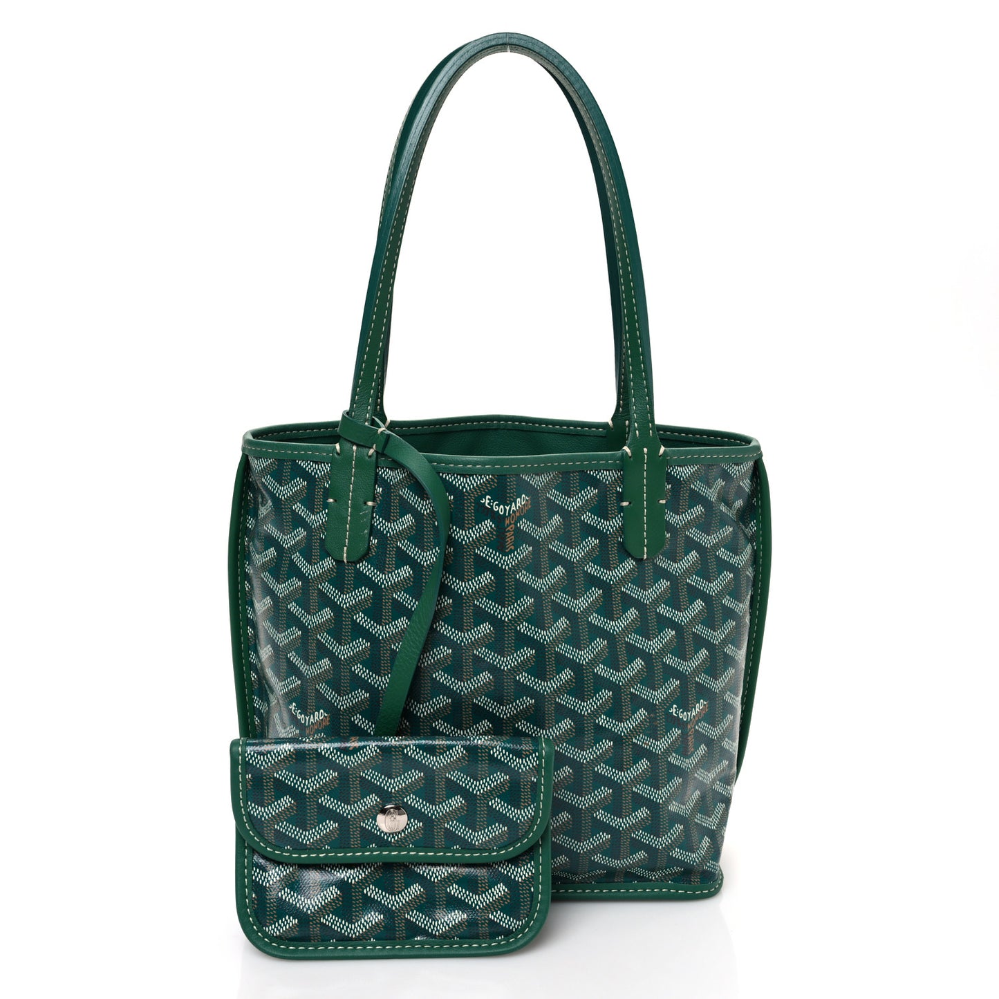 Goyardine Reversible Mini Anjou Green