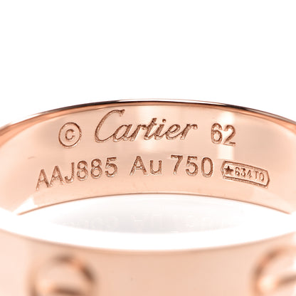 Cartier 18K Pink Gold 5.5mm LOVE Ring 62 10 4 of 5