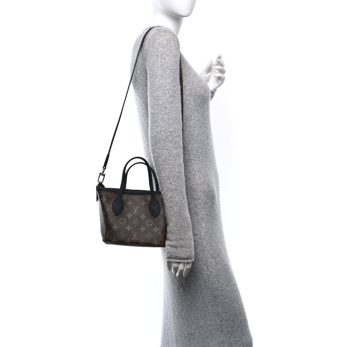 Monogram Neverfull Inside Out Bandouliere BB Black