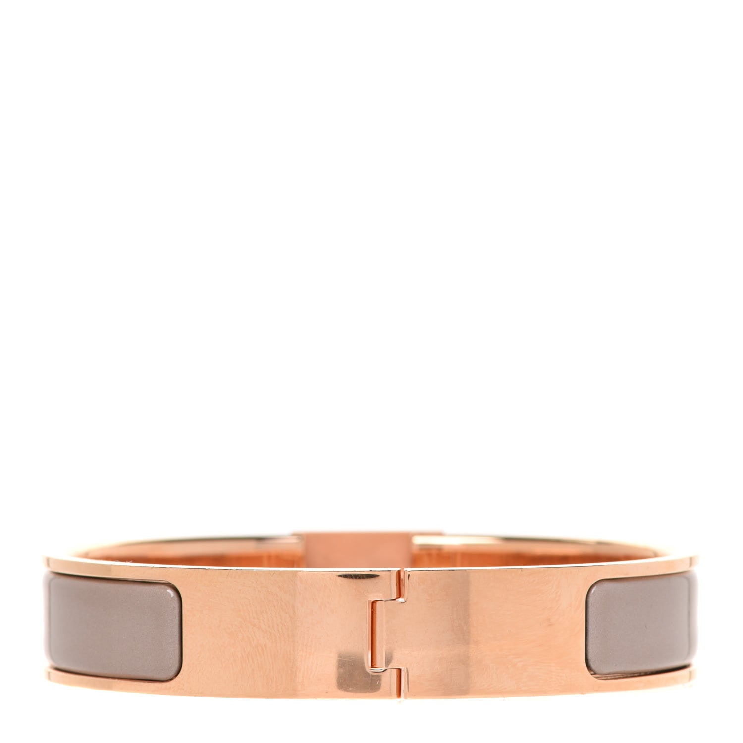 Hermes Enamel Narrow Clic Cadenas Bracelet PM Marron Glace 3 of 6