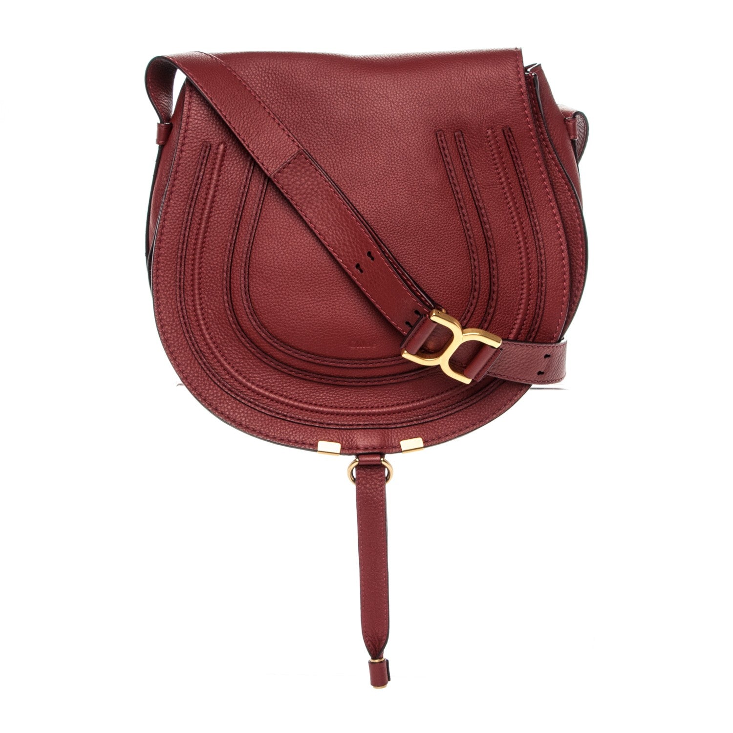 Chloe Calfskin Medium Marcie Round Crossbody Bag Berry Cupcake 1 of 6
