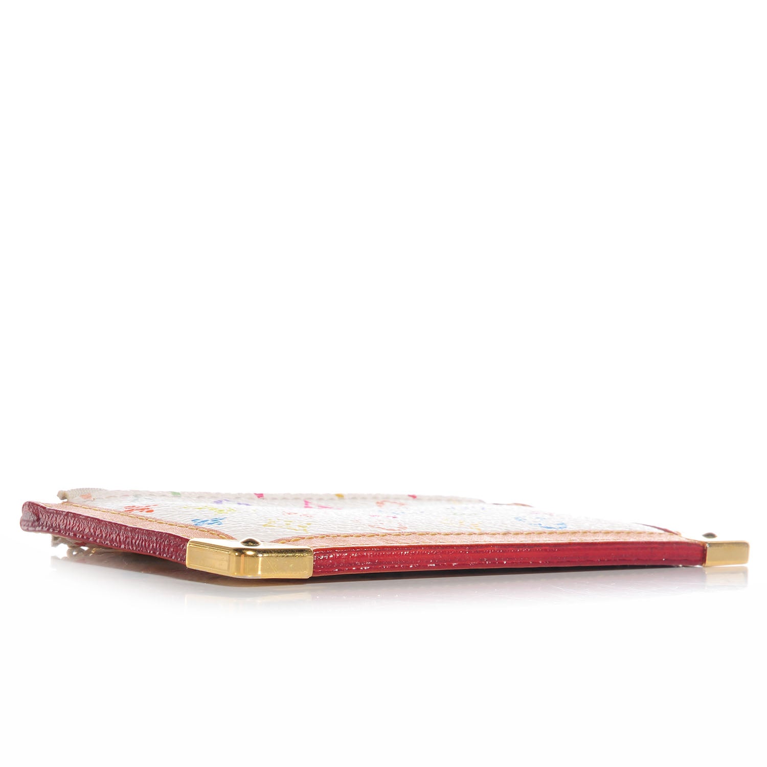 Louis Vuitton Monogram Multicolor Key Pouch White 4 of 7