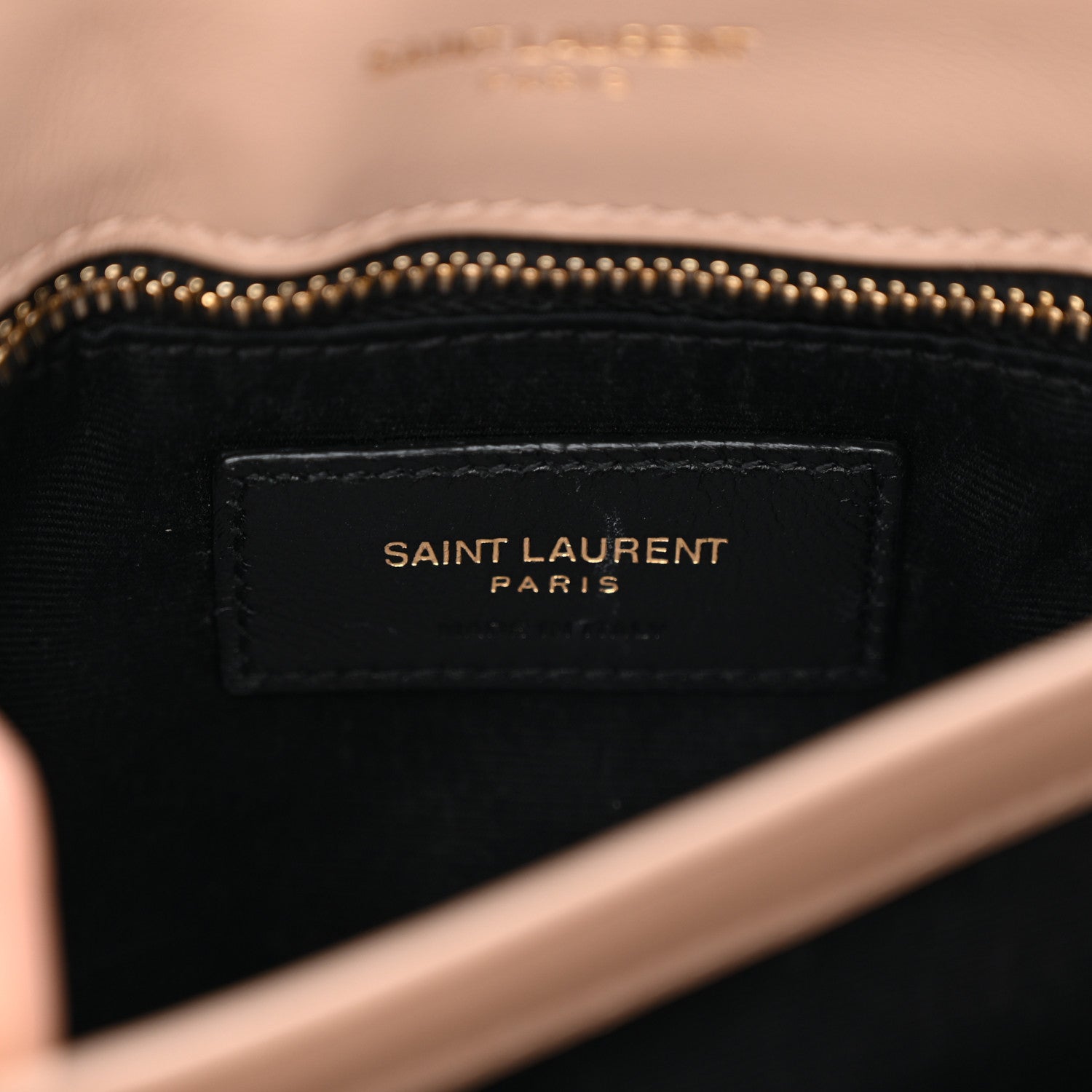 Saint Laurent Calfskin Y Quilted Monogram Toy Loulou Crossbody Bag Dark Beige 6 of 11