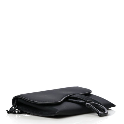 Christian Dior Ultra Matte Calfskin Nano Saddle Chain Pouch Black 4 of 10