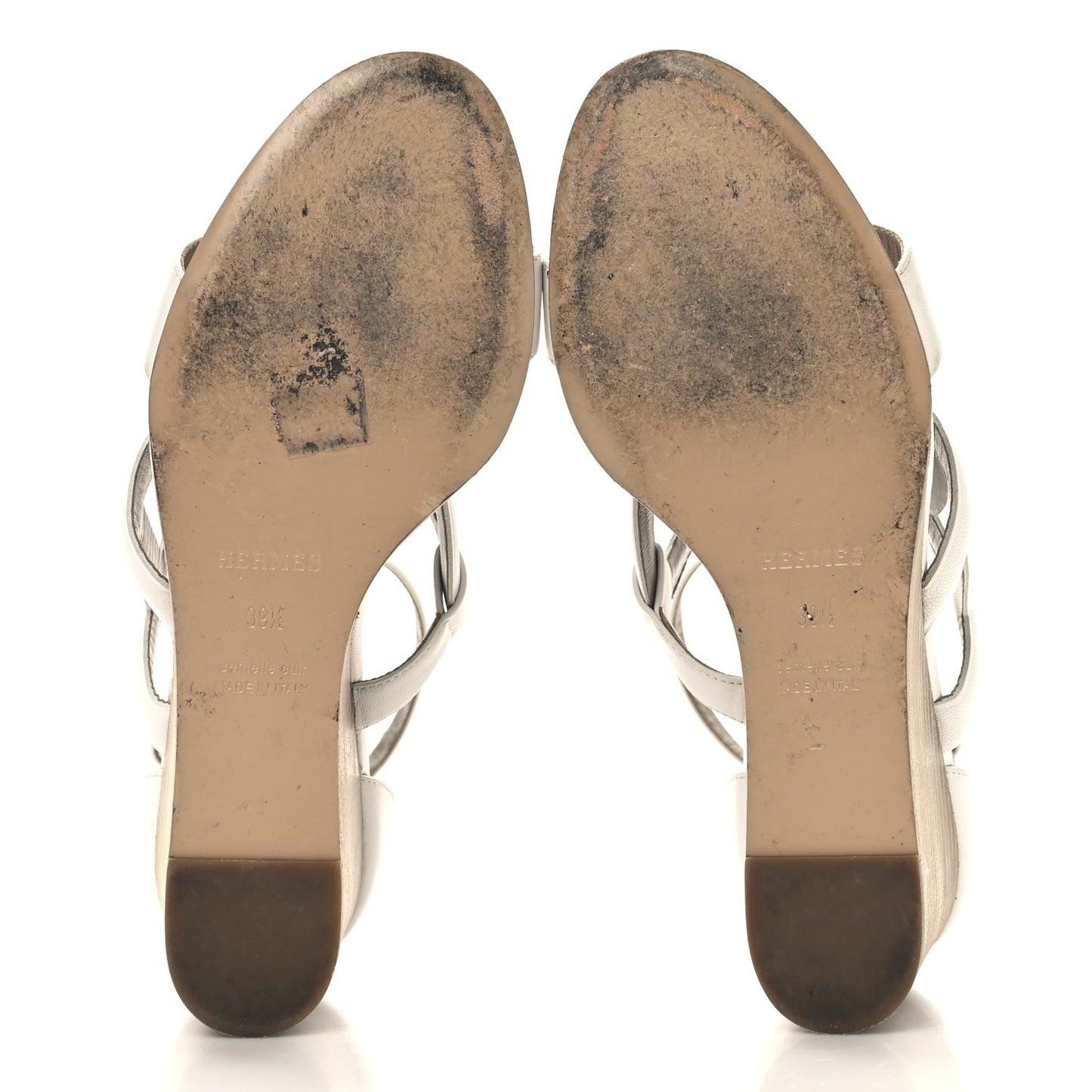 Nappa Brisbane Wedge Sandals 39.5 White
