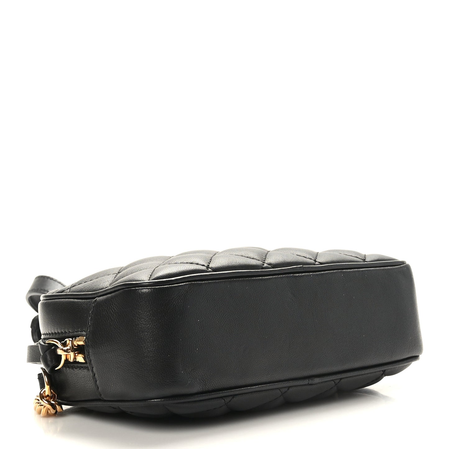 Nappa Quilted La Medusa Camera Bag Black