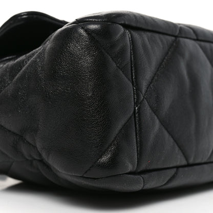 Chanel Goatskin Quilted Large Chanel 19 Flap Black 9 of 10