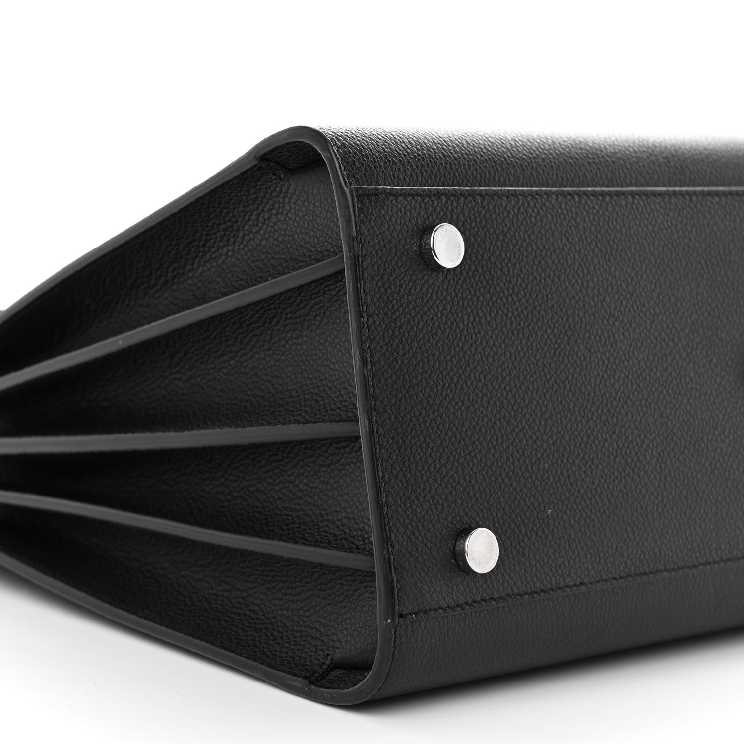 Saint Laurent Grained Calfskin Small Sac De Jour Black 9 of 13