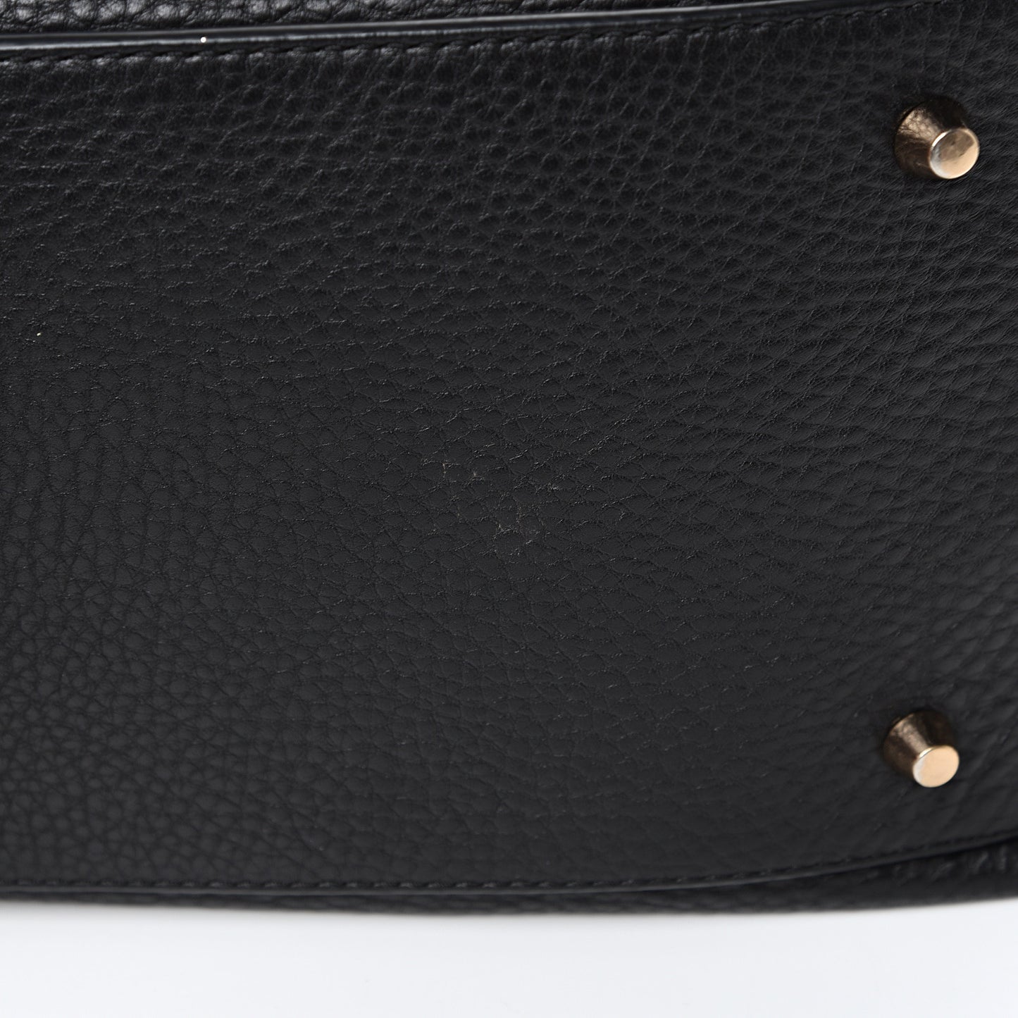 Grainy Calfskin House Check Medium Maidstone Black