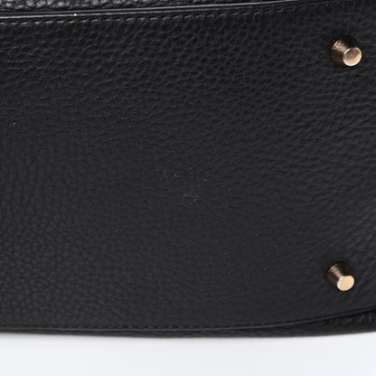 Burberry Grainy Calfskin House Check Medium Maidstone Black 11 of 12