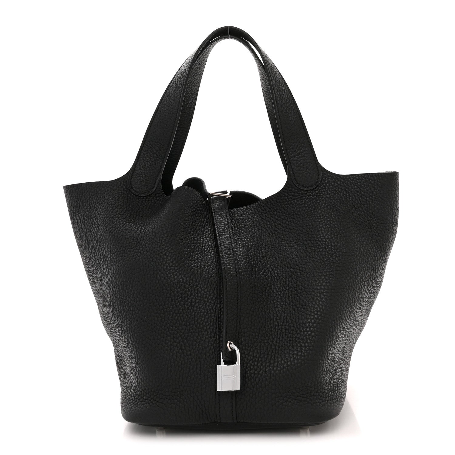 Hermes Taurillon Clemence Picotin Lock 22 MM Black 1 of 11