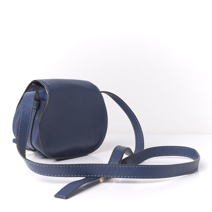 Chloe Calfskin Mini Marcie Round Crossbody Bag Royal Navy 3 of 11