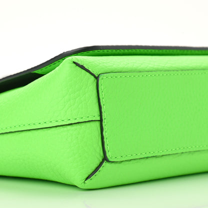 Burberry Signature Grain Burleigh Crossbody Bag Neon Green 9 of 10
